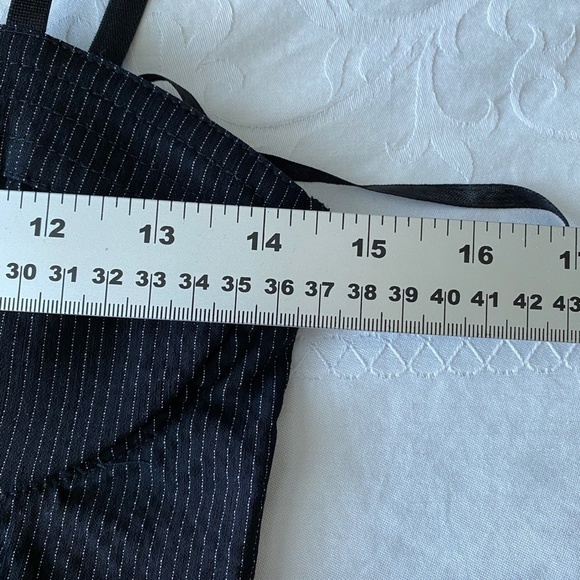 Urban Behavior Sleeveless Black Pinstriped Stretchy Mini/Midi Dress Medium - Picture 10 of 16
